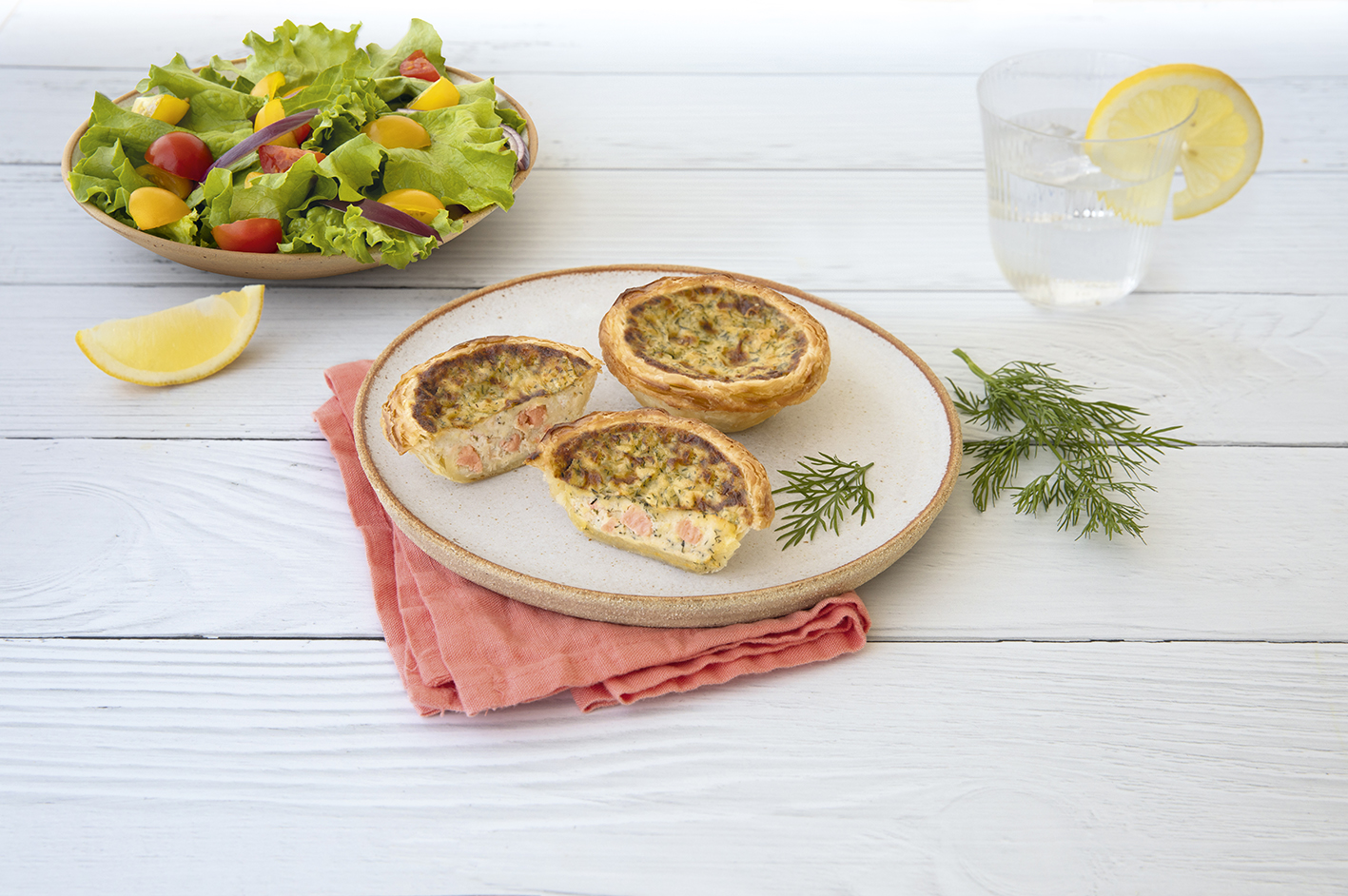 Tarte croustillante saumon & aneth