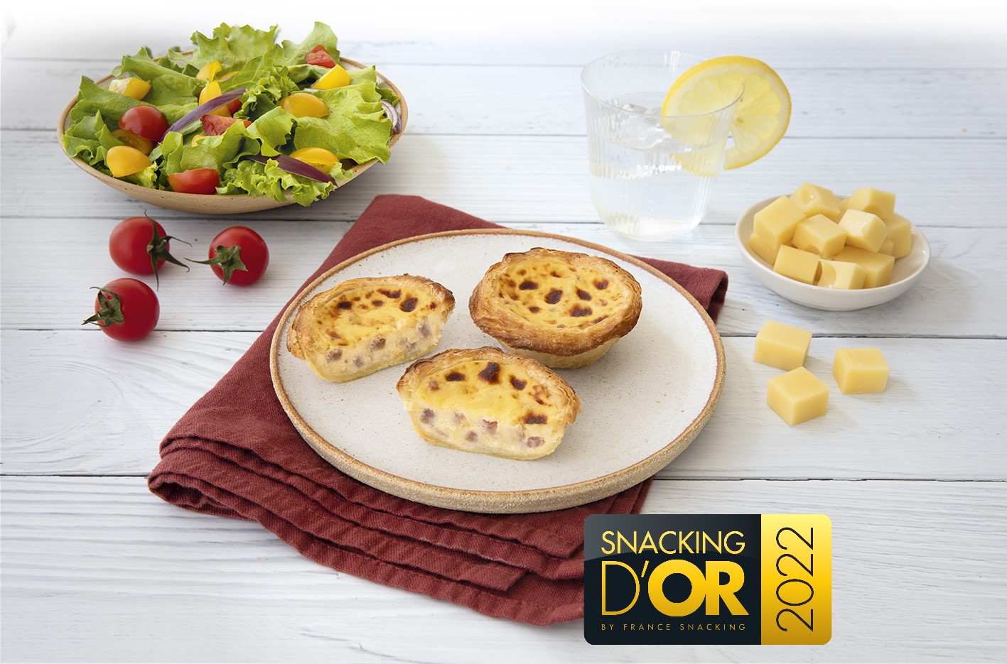 Tarte croustillante bacon & emmental